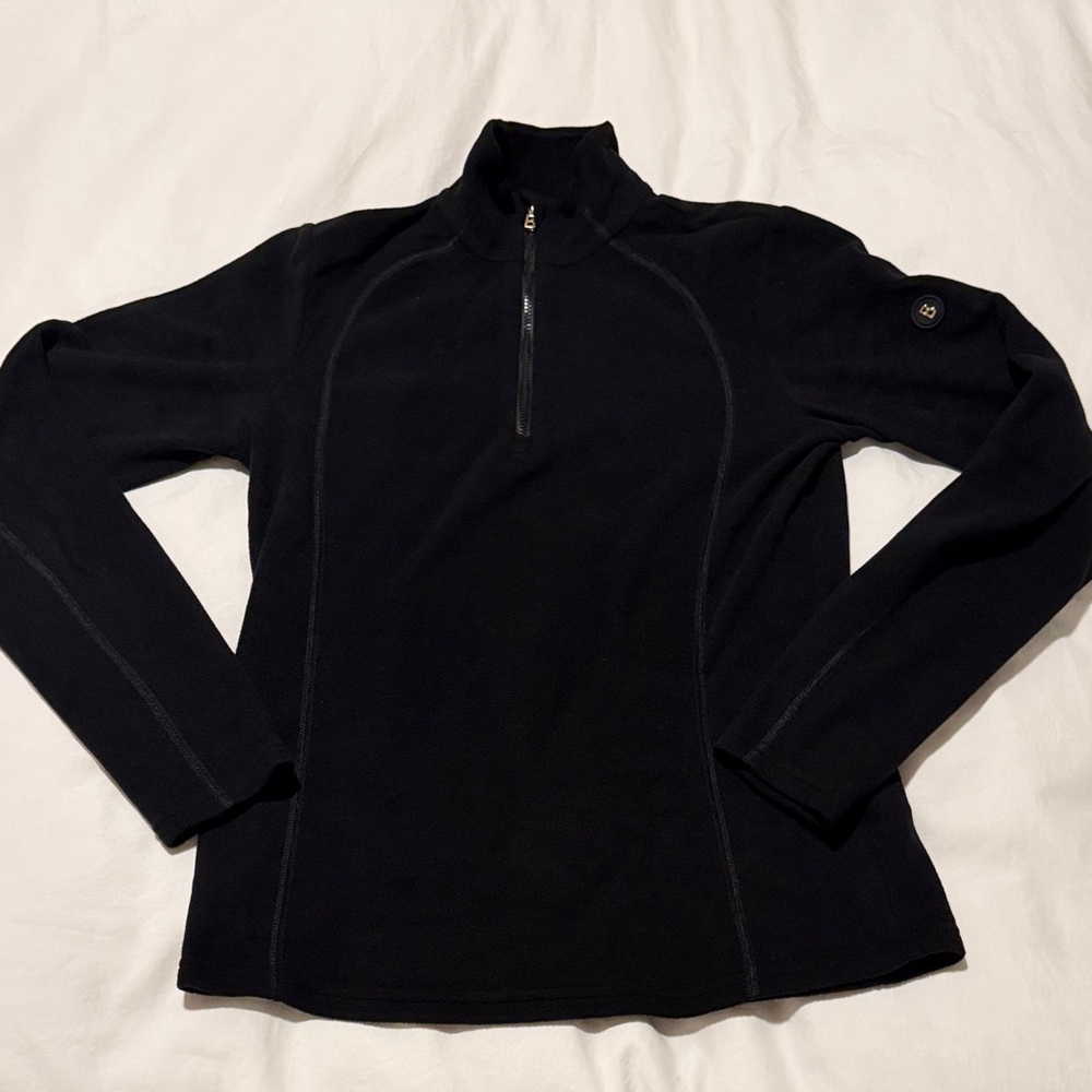 Bogner Women’s Black Quarter-Zip Sweater